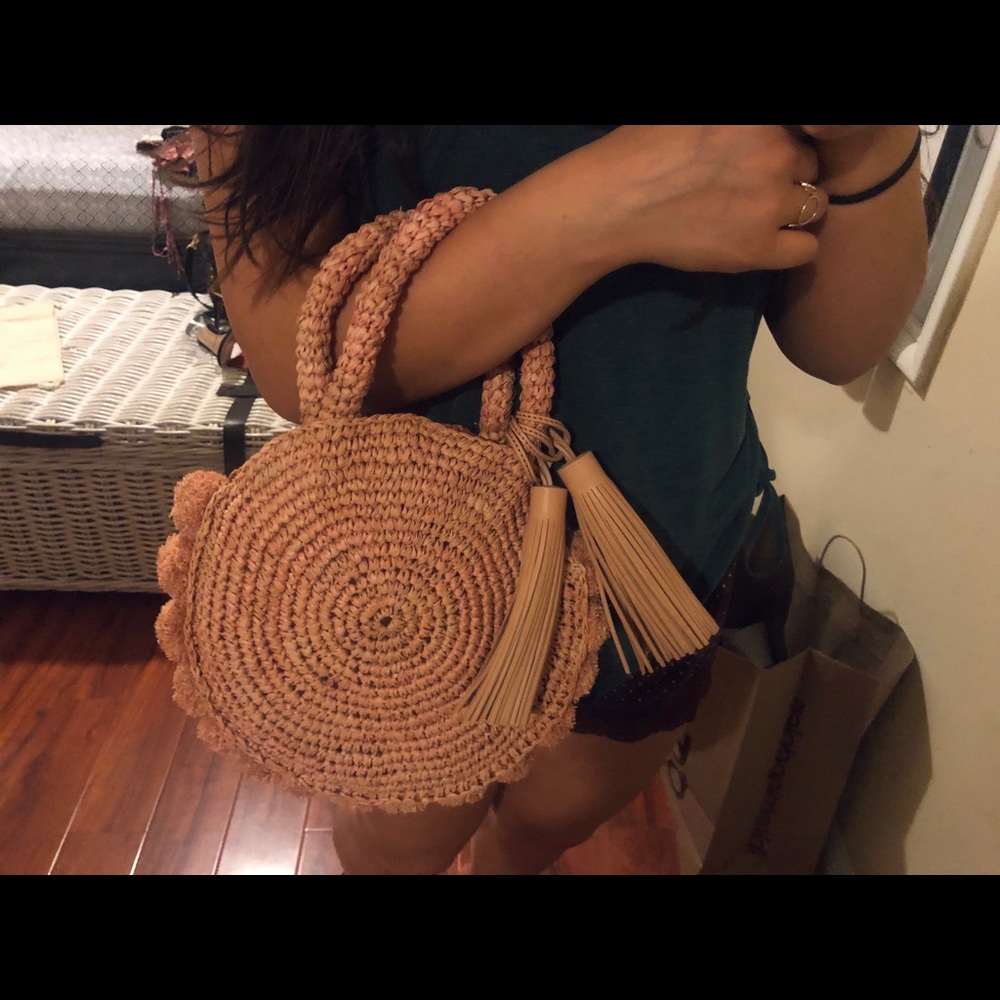 Loeffler Randall Circle Straw bag